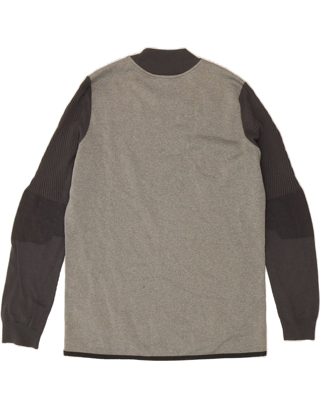 NIKE Mens Top Long Sleeve Large Grey Colourblock Polyester Vintage Nike and Second-Hand Nike from Messina Hembry 