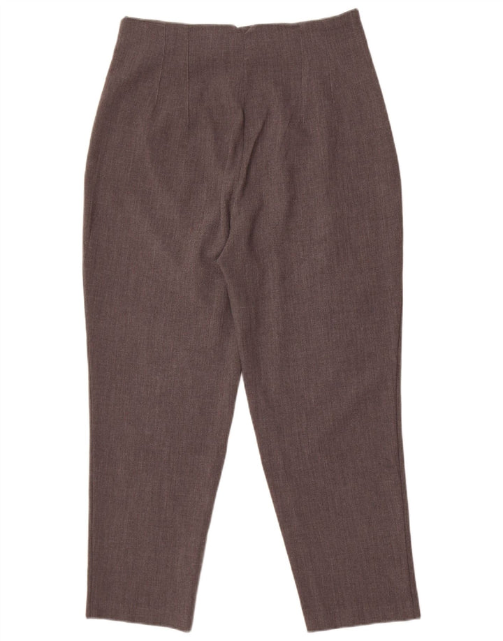Pantaloni chino affusolati da donna Zara grandi W30 L26 poliestere grigio