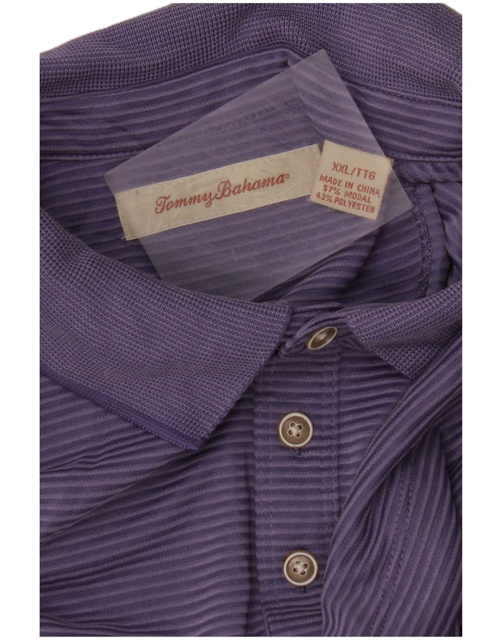 Polo da uomo TOMMY BAHAMA 2XL viola gessato modal