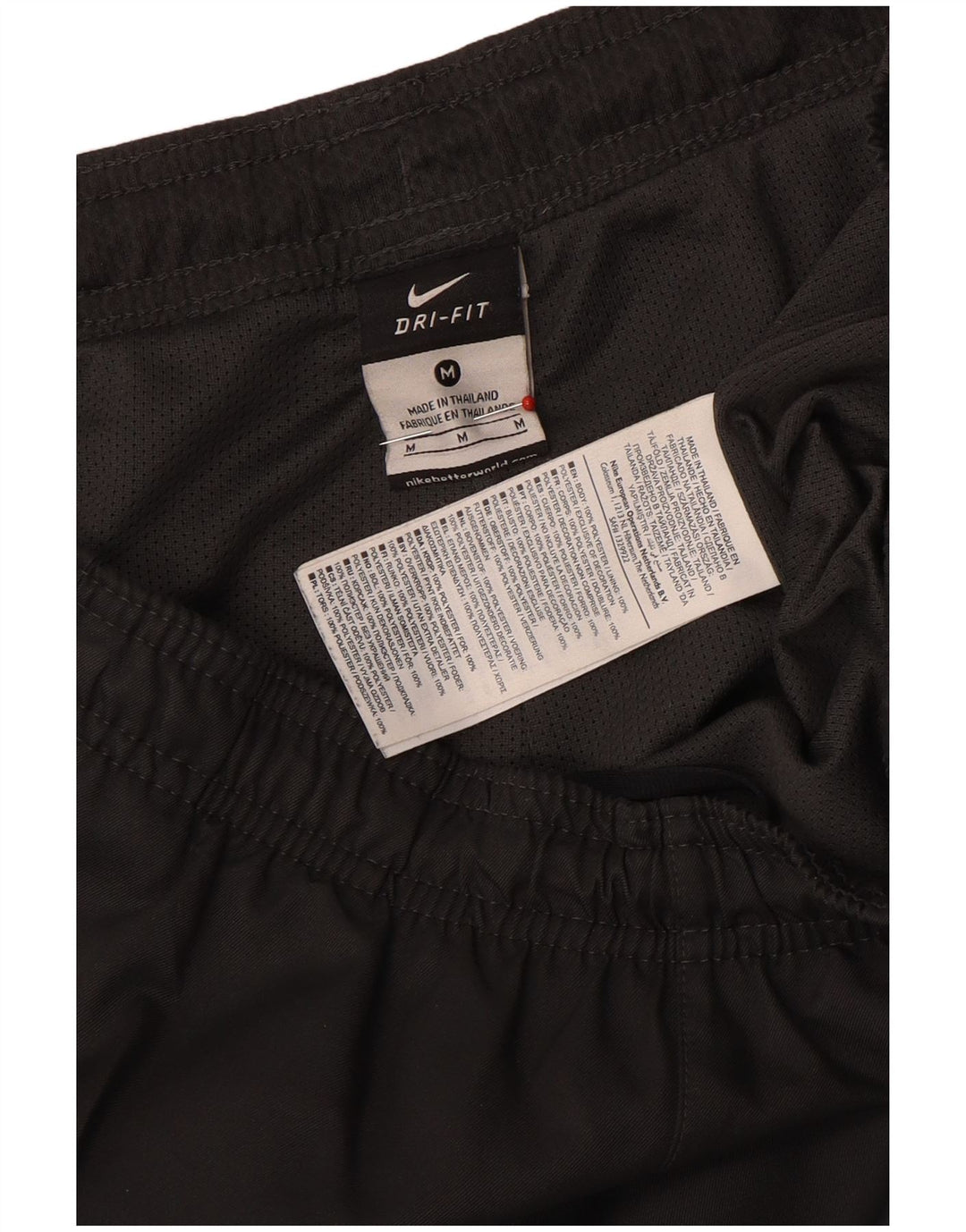 Pantaloni da tuta Nike Dri Fit da uomo, poliestere nero medio