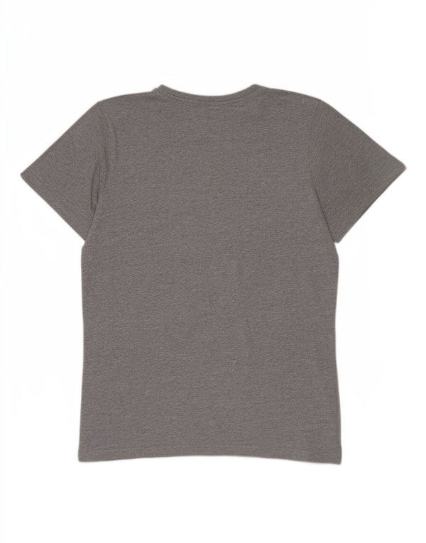 T-shirt grafica da uomo Ellesse Top in cotone chiazzato grigio medio