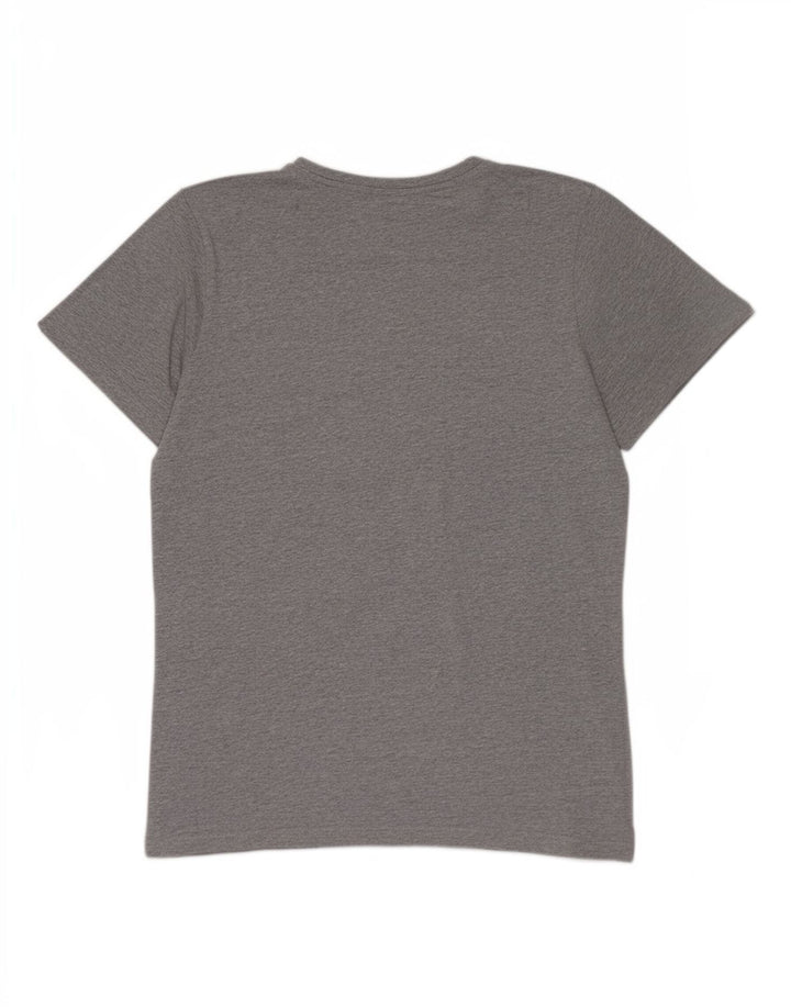 T-shirt grafica da uomo Ellesse Top in cotone chiazzato grigio medio