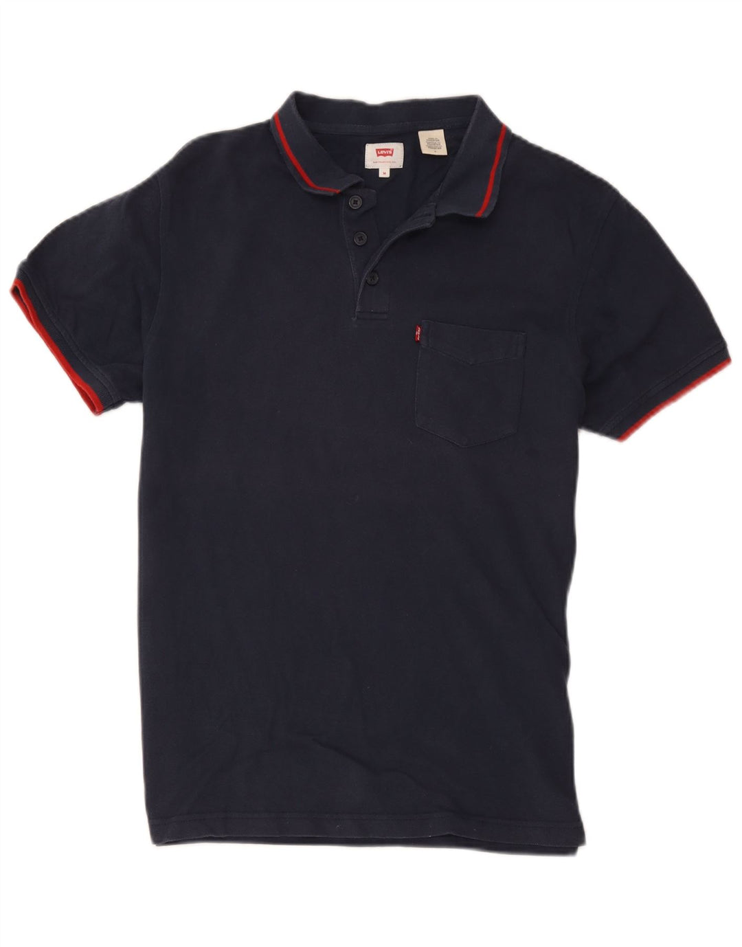 Polo Levi's da uomo in cotone blu navy medio
