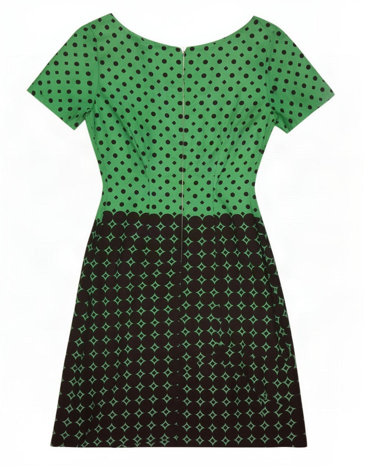 Abito tubino vintage da donna IT 44 Colorblock verde medio