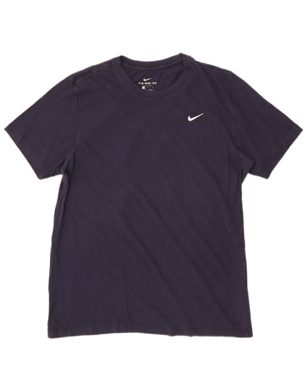 T-shirt da uomo Nike Top Large in cotone blu navy