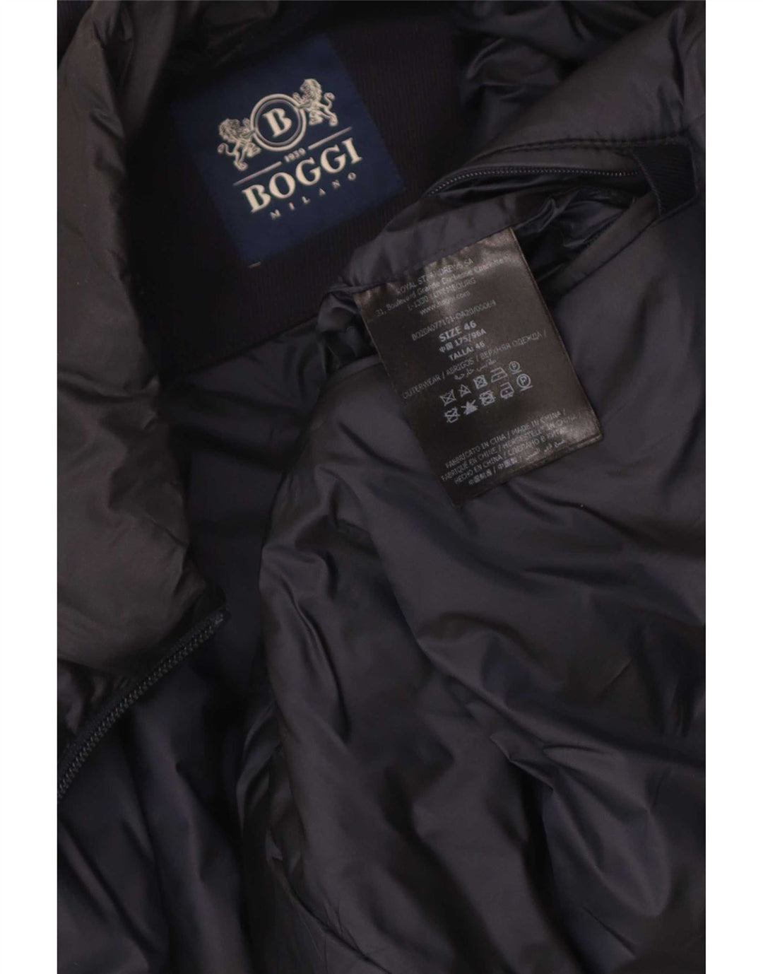 Soprabito Uomo Boggi IT 46 Small Blu Navy Lana