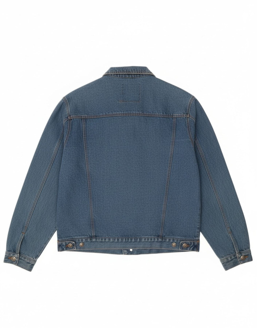Giacca di jeans vintage da uomo UK 42 XL in cotone blu classico