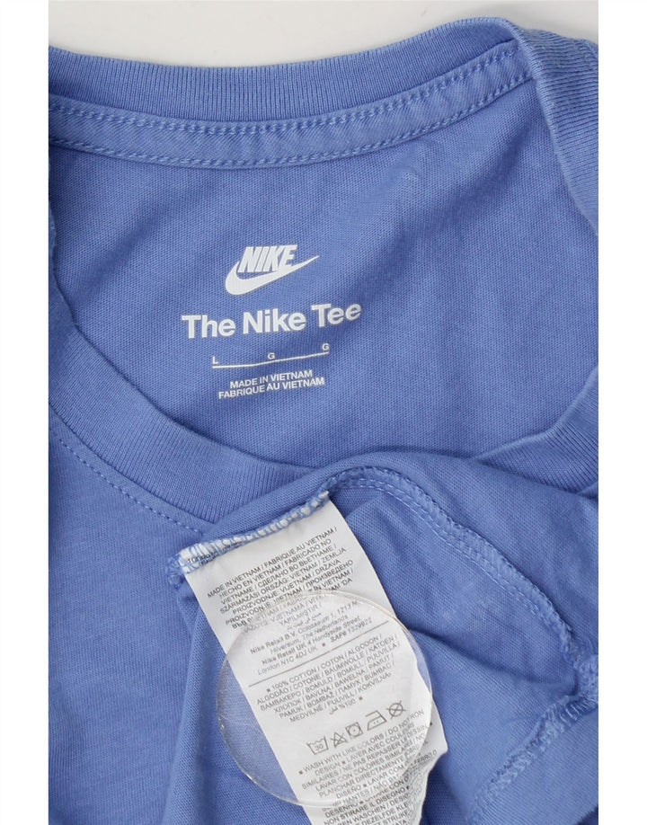 T-shirt da uomo Nike Top Large in cotone blu