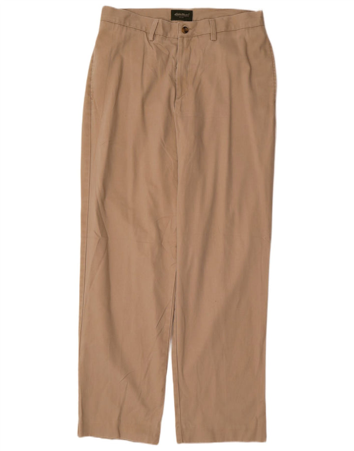Pantaloni chino dritti da uomo IZOD W35 L34 in cotone beige