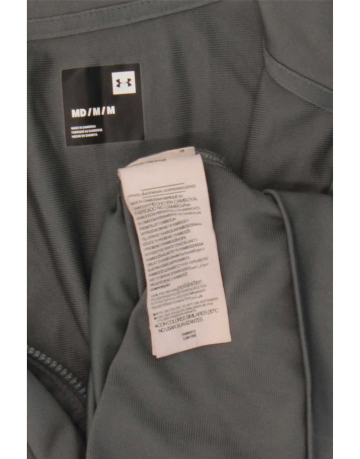 Giacca da tuta da uomo Under Armour in poliestere color block grigio medio