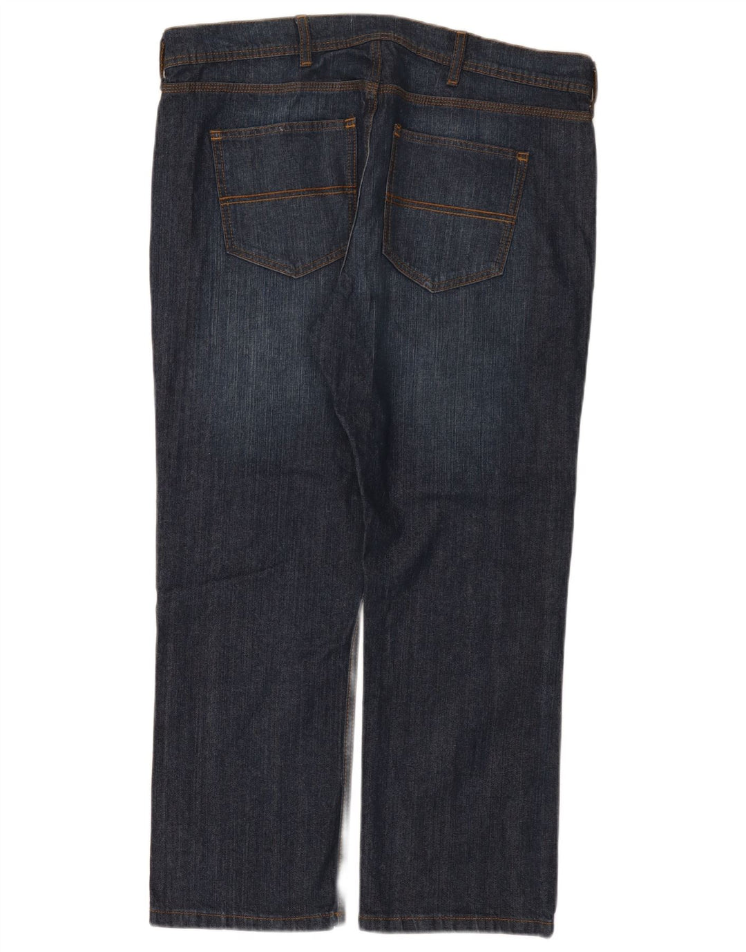 MARKS & SPENCER Jeans dritti da uomo vestibilità regolare W38 L27 Blu navy