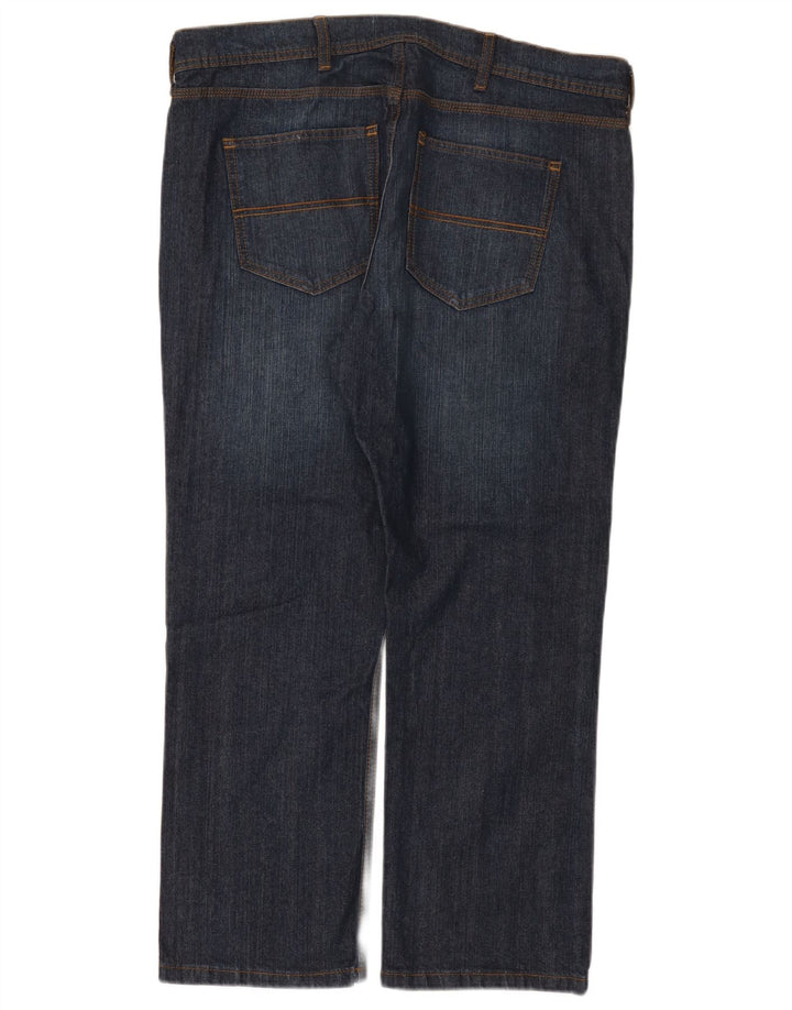 MARKS & SPENCER Jeans dritti da uomo vestibilità regolare W38 L27 Blu navy