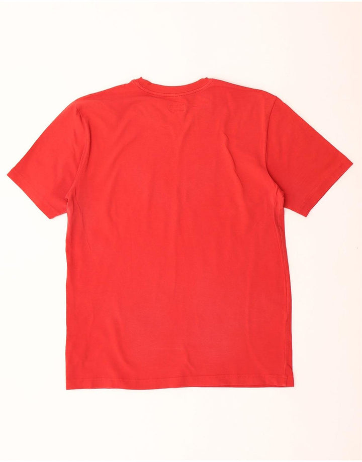 ARMANI JEANS Mens T-Shirt Top Large Red Cotton