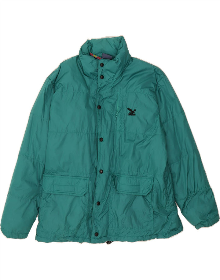 SALEWA Mens Padded Jacket UK 36 Small Turquoise Polyamide Vintage SALEWA and Second-Hand SALEWA from Messina Hembry 