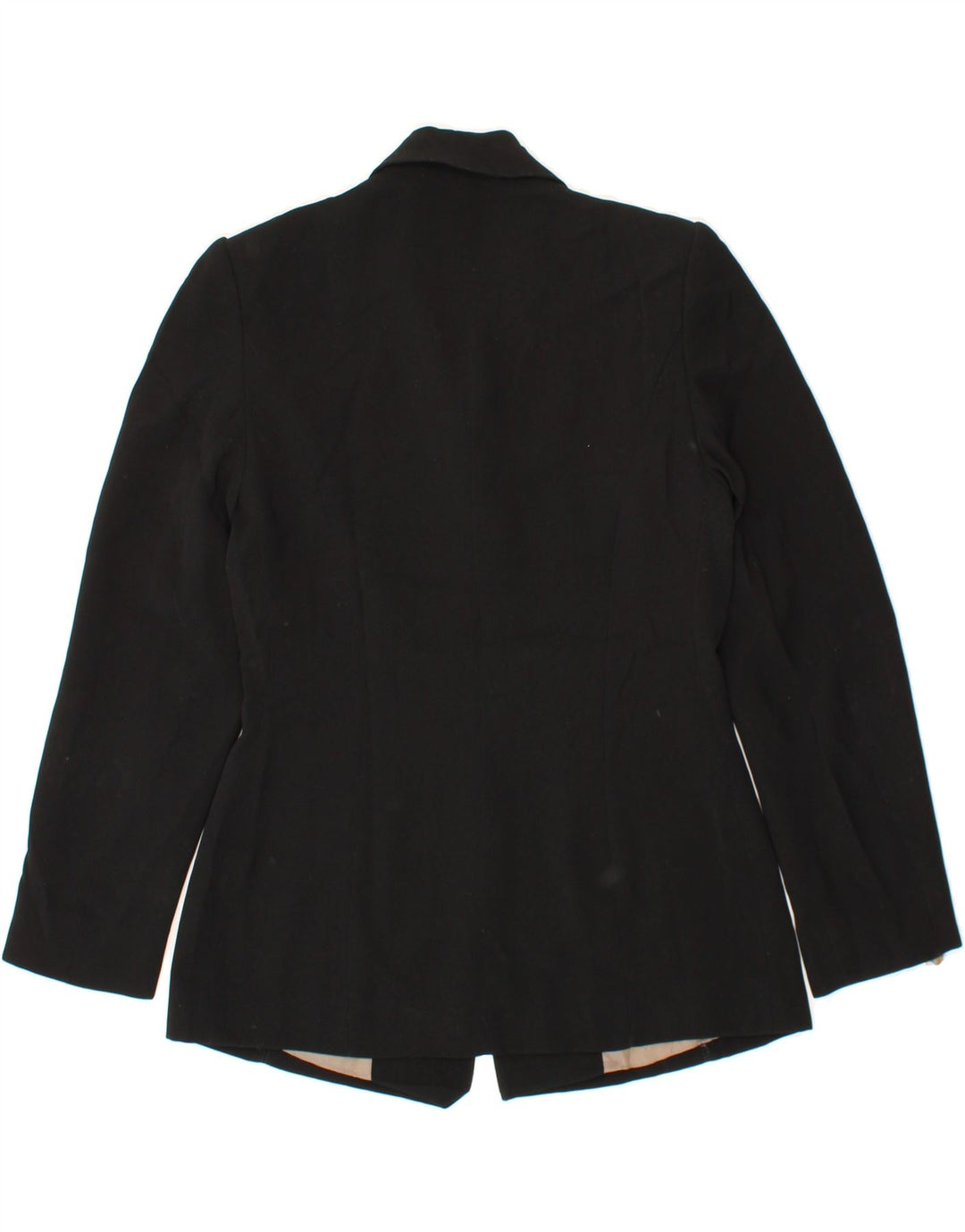 LAURA ASHLEY Womens 2 Button Blazer Jacket UK 10 Small  Black Polyester Vintage Laura Ashley and Second-Hand Laura Ashley from Messina Hembry 