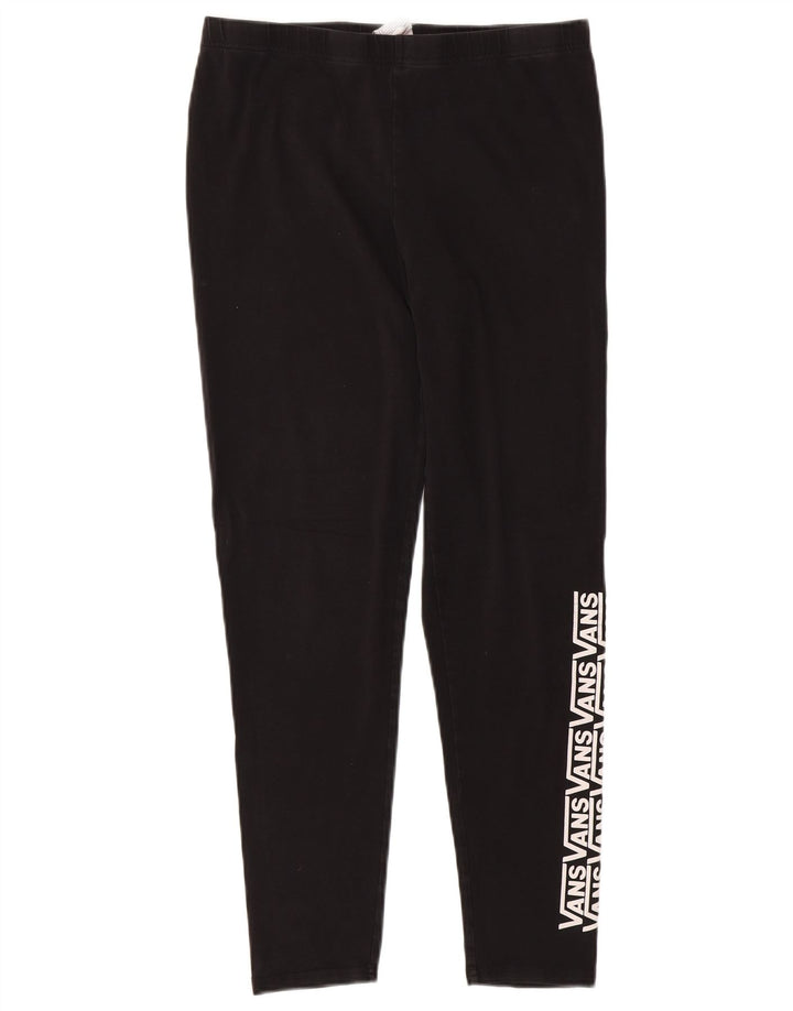 Leggings grafici da donna VANS UK 18 XL cotone nero