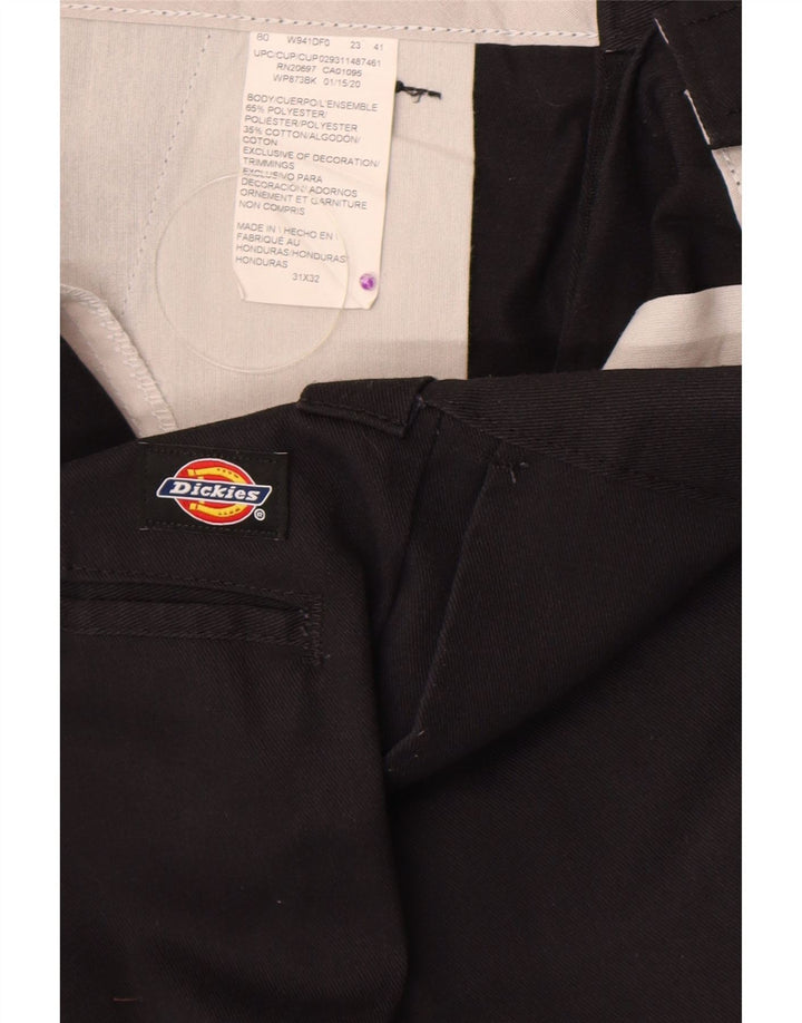 Pantaloni chino dritti da uomo Dickies W31 L32 poliestere nero
