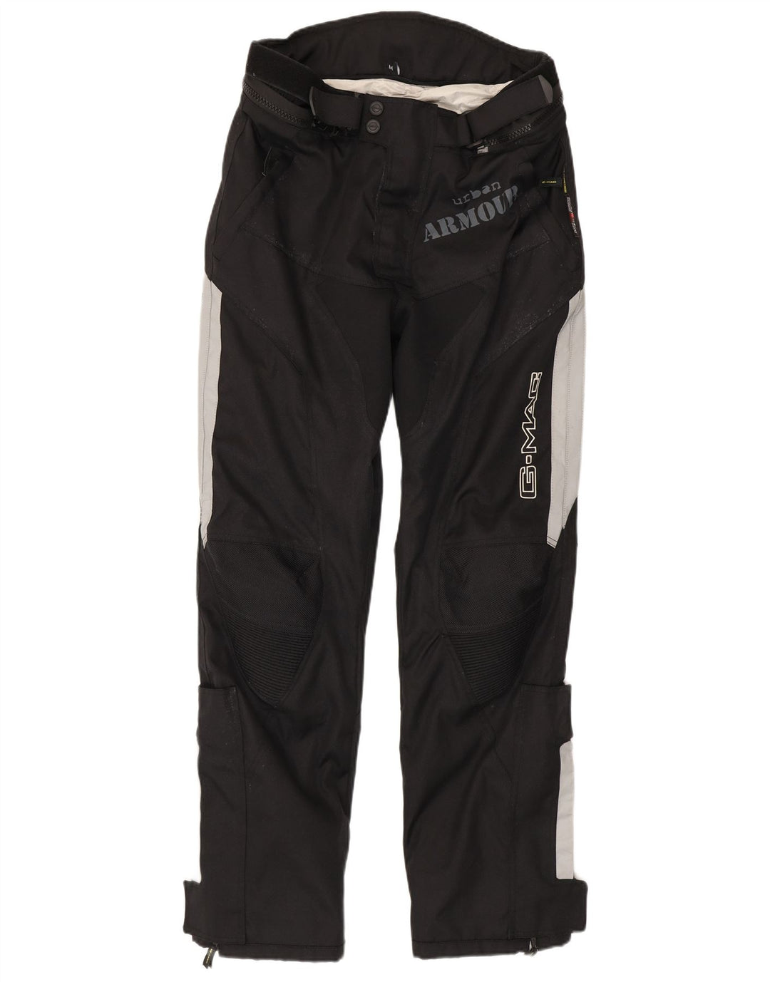 Pantaloni grafici da uomo G-mac Medium W32 L33 Nero Colourblock Moto