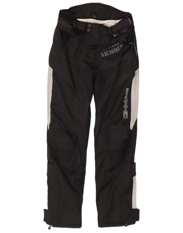 Pantaloni grafici da uomo G-mac Medium W32 L33 Nero Colourblock Moto