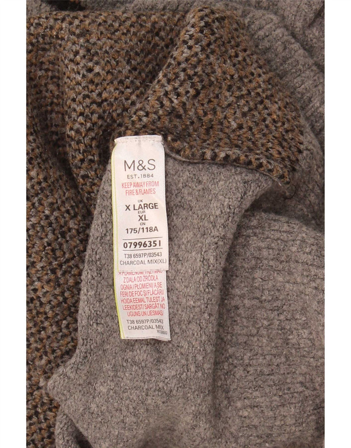 Maglione maglione a collo alto da donna Marks & Spencer UK 18 XL Grigio