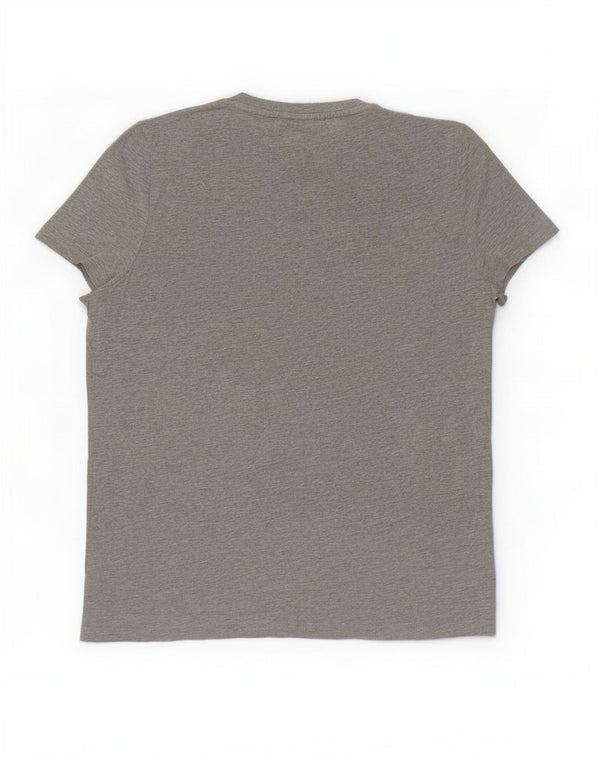 Jack & Jones T-shirt grafica da uomo grande in cotone chiazzato grigio