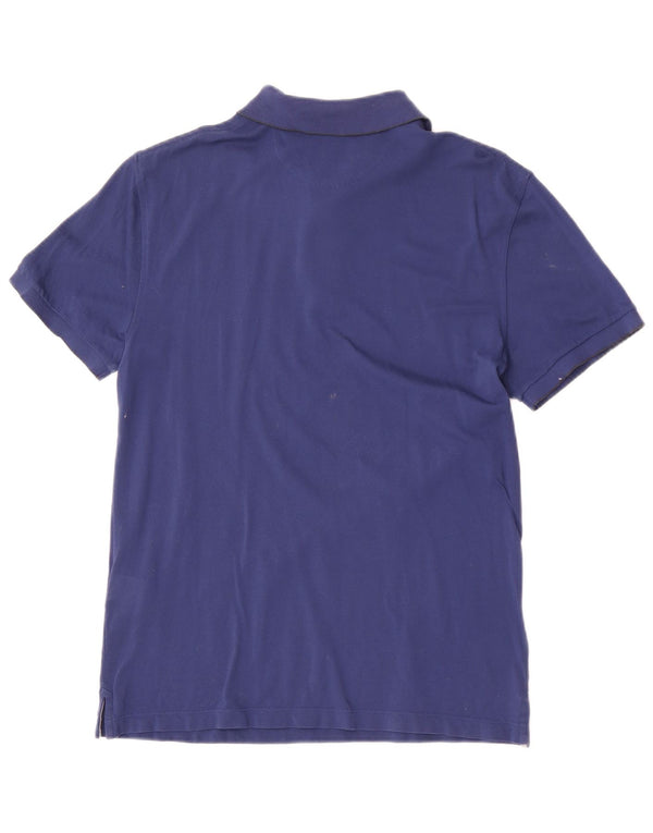 Polo Hackett da uomo slim fit in cotone blu medio
