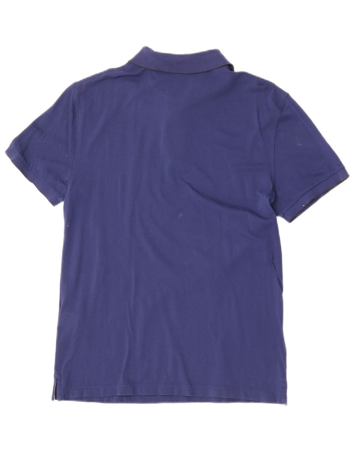 Polo Hackett da uomo slim fit in cotone blu medio
