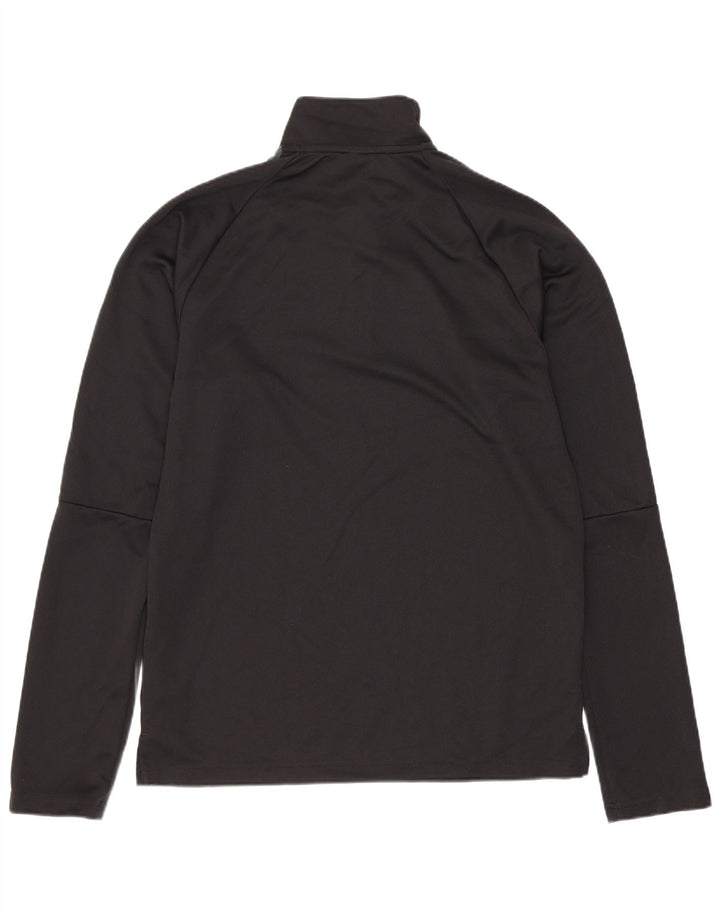 ADIDAS Maglia da ginnastica da uomo Climalite con zip e collo, piccola, nera