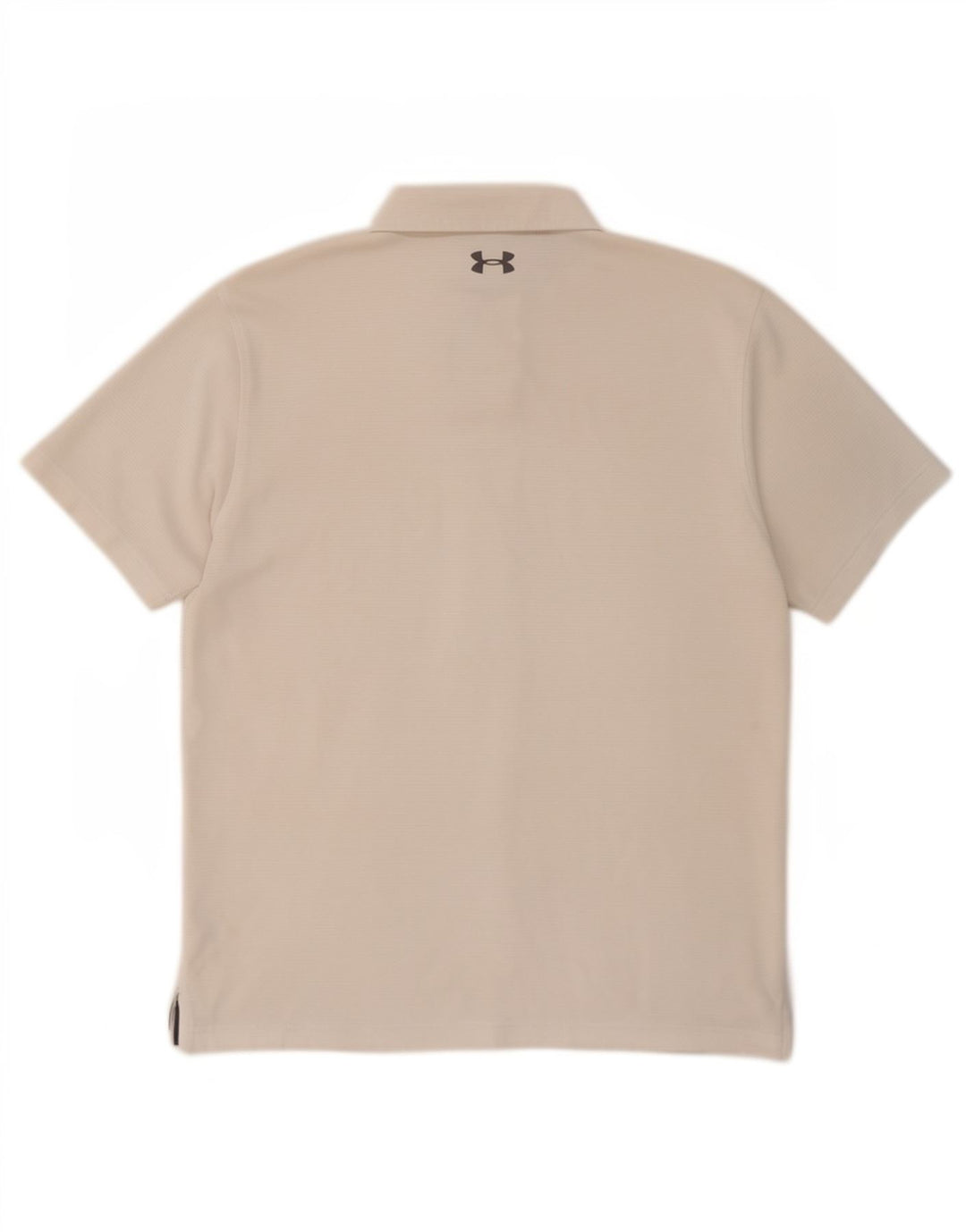 Polo da uomo Under Armour grande bianca in poliestere sportiva