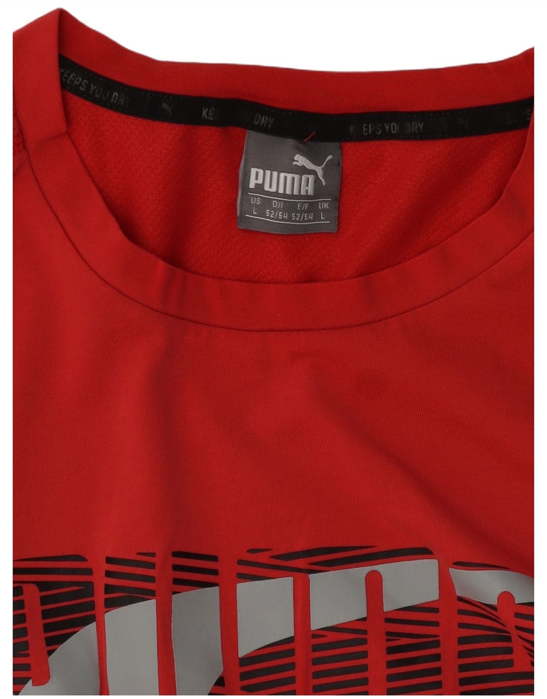 T-shirt grafica da uomo Puma Large rossa