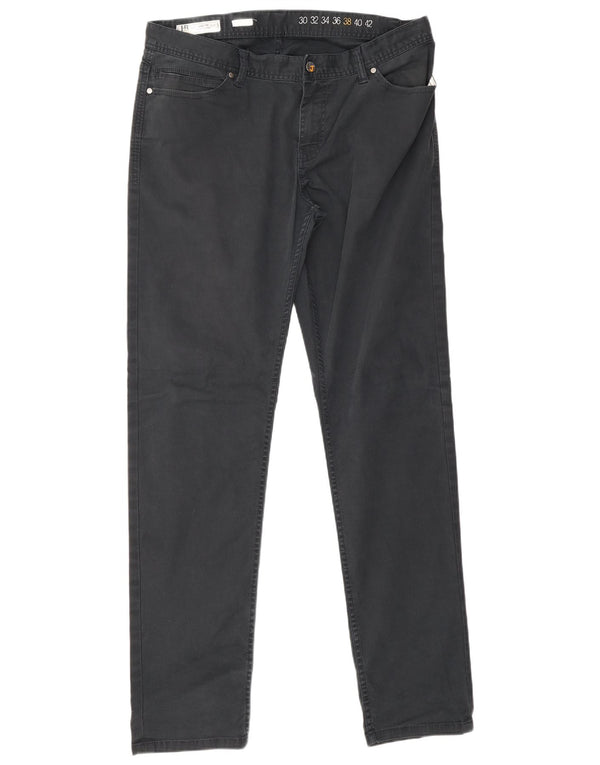 Pantaloni casual dritti da uomo Harmont & Blaine W38 L34 cotone blu navy