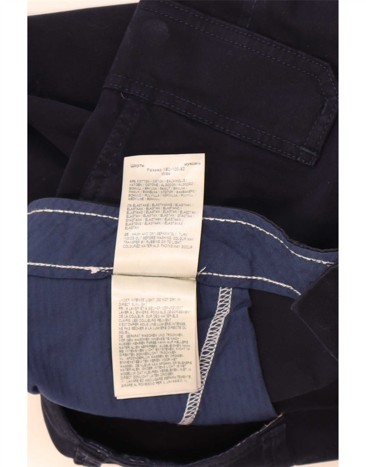 Pantaloncini cargo Casey da uomo Wrangler W33 cotone blu navy medio