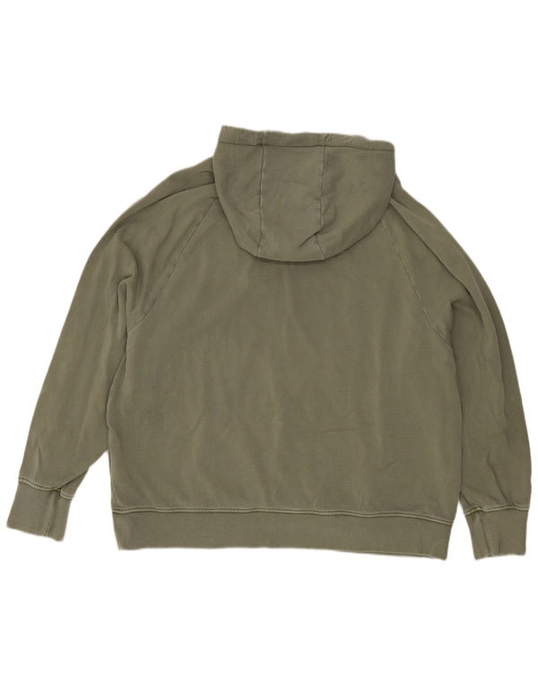 Maglione con cappuccio oversize con grafica da donna Animal UK 12 Cotone kaki medio