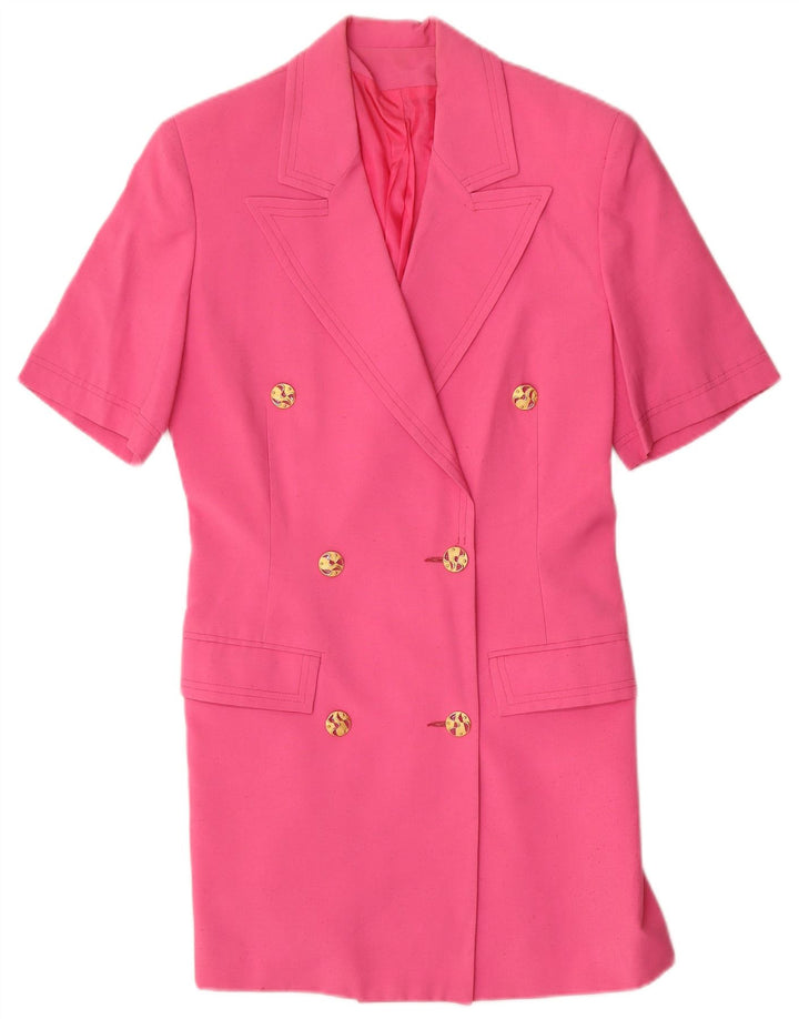 Set gonna vintage in 2 pezzi a maniche corte da donna IT 42 medio W26 rosa