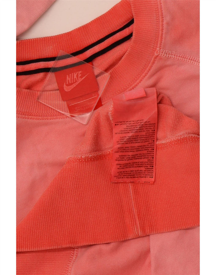 Felpa grafica da uomo NIKE maglione XL in cotone rosa