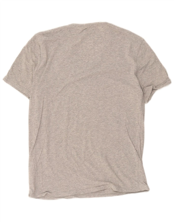 T-shirt Adidas da uomo Top Large in cotone grigio