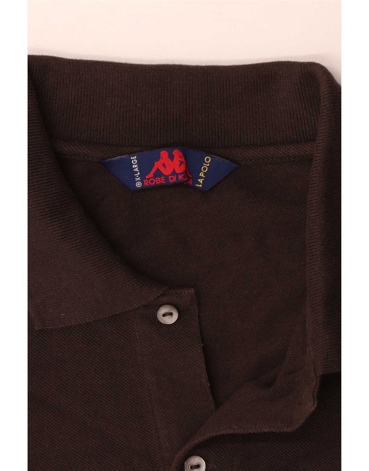 Polo Kappa Uomo XL Marrone Cotone