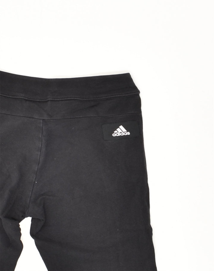ADIDAS Girls Tracksuit Trousers 9-10 Years Black Cotton | Vintage Adidas | Thrift | Second-Hand Adidas | Used Clothing | Messina Hembry 
