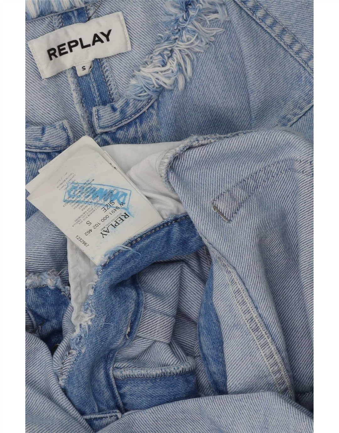 Tuta in denim da donna Replay UK 10 piccola in cotone blu