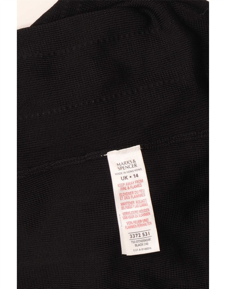 Top in camicetta con maniche a 3/4 da donna Marks & Spencer UK 14 medio a righe nere