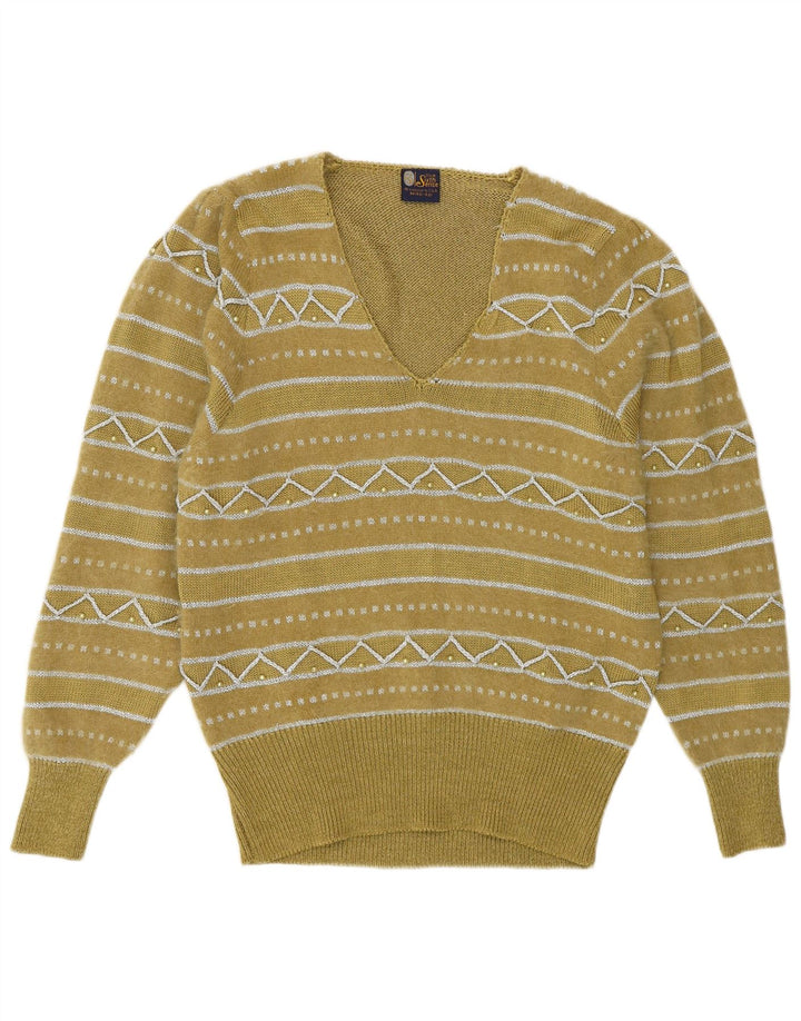 Il tuo maglione da donna con scollo a V Sixth Sense EU 40/42 Medio Cachi