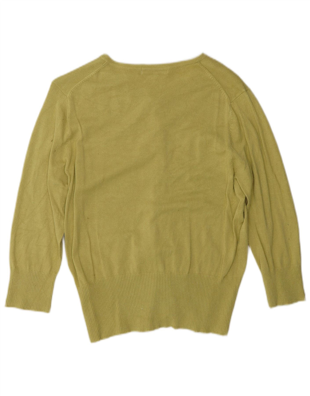 Maglione cardigan con maniche a 3/4 da donna Marks & Spencer UK 14 Verde medio