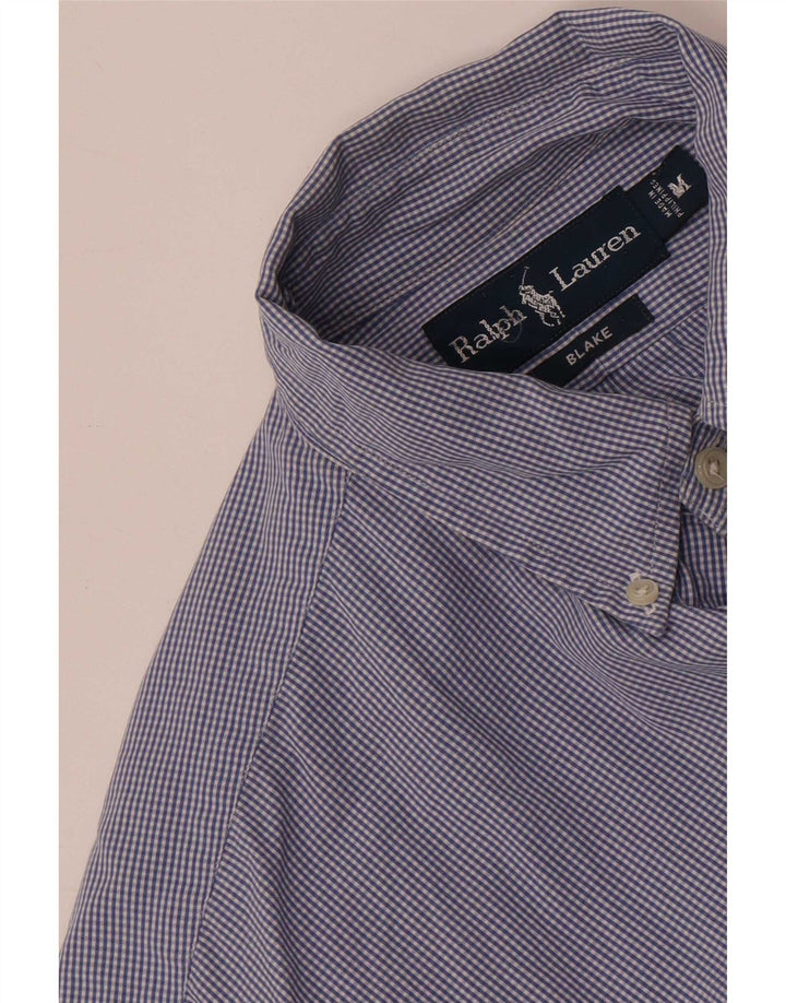 Ralph Lauren Camicia Blake da uomo in cotone a quadretti blu navy medio