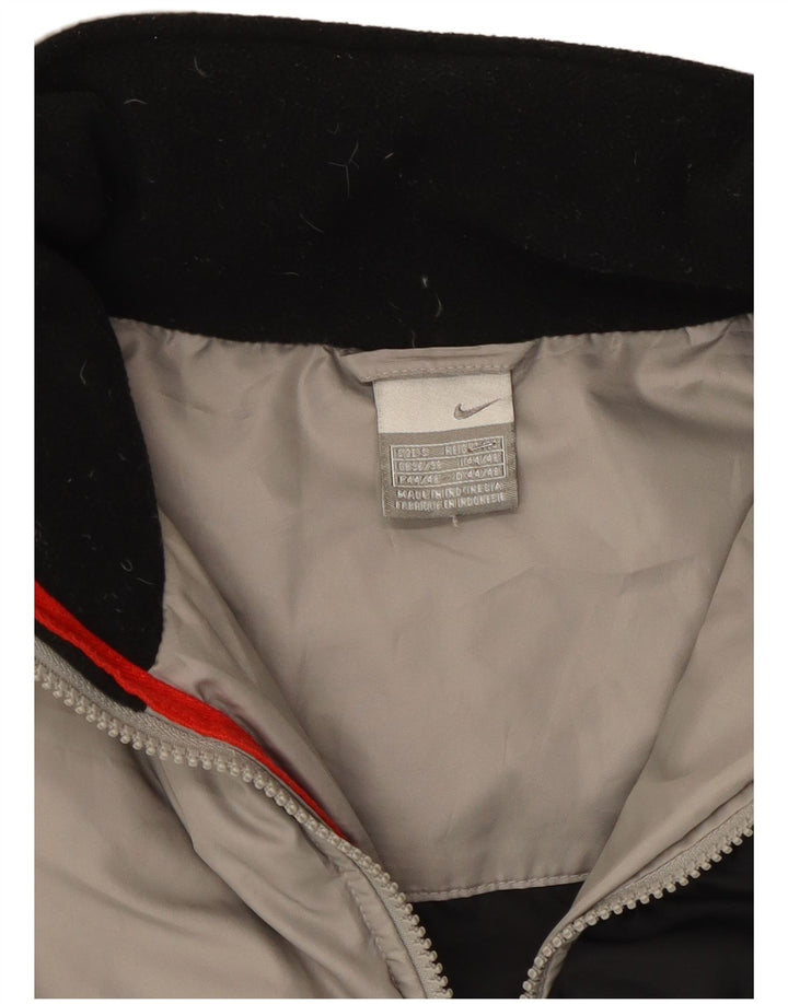 Cappotto imbottito Nike da uomo UK 36/38 piccolo poliestere grigio