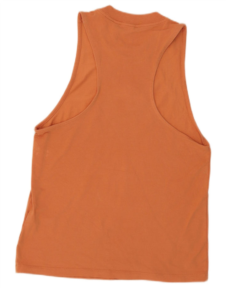 Canottiera Adidas da donna UK 10 piccola in cotone arancione