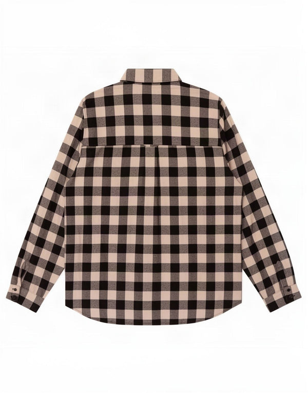 Camicia da donna Zara UK 14 Large in cotone a quadretti nero