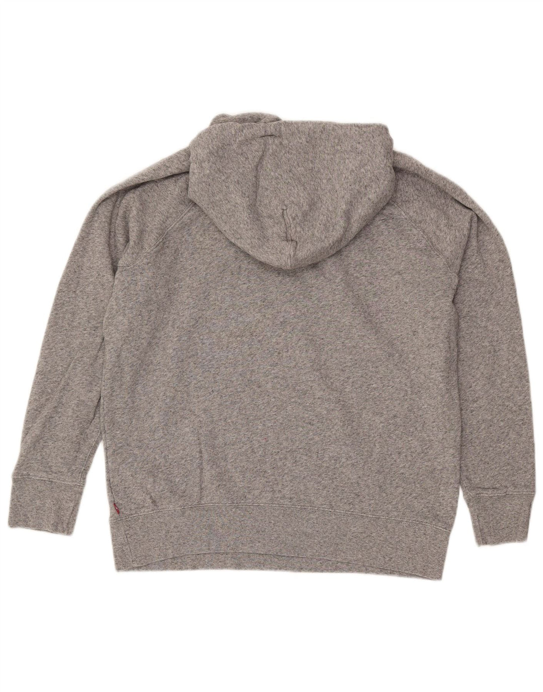 Maglione con cappuccio grafico oversize da donna LEVI'S UK 10 piccolo grigio chiazzato