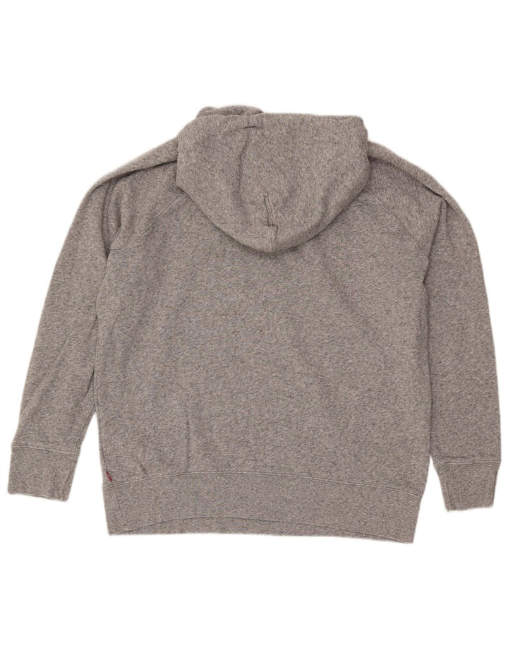 Maglione con cappuccio grafico oversize da donna LEVI'S UK 10 piccolo grigio chiazzato