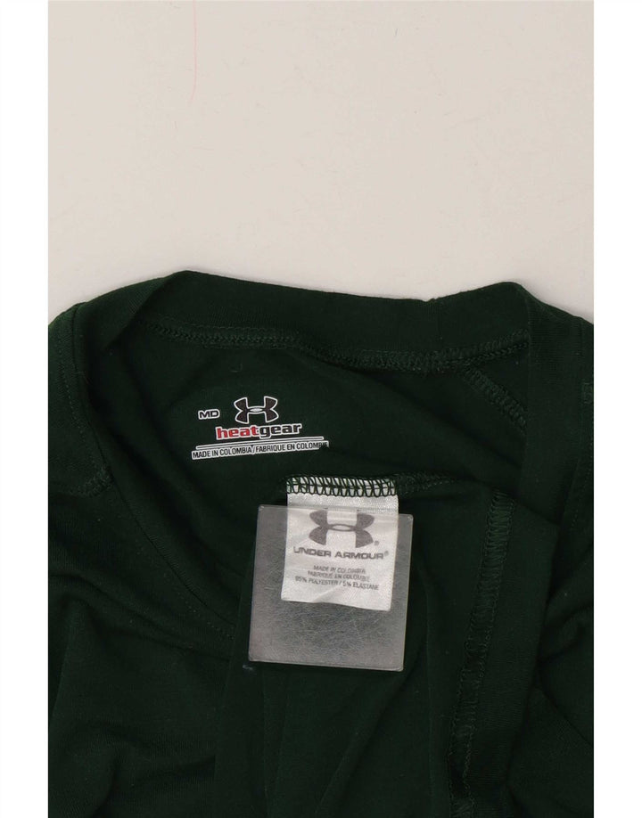 Maglietta Under Armour da uomo Heat Gear Top in poliestere verde medio