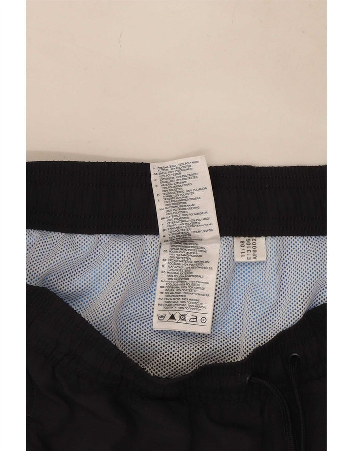 Pantaloncini da bagno da uomo Adidas Large neri in poliestere color block